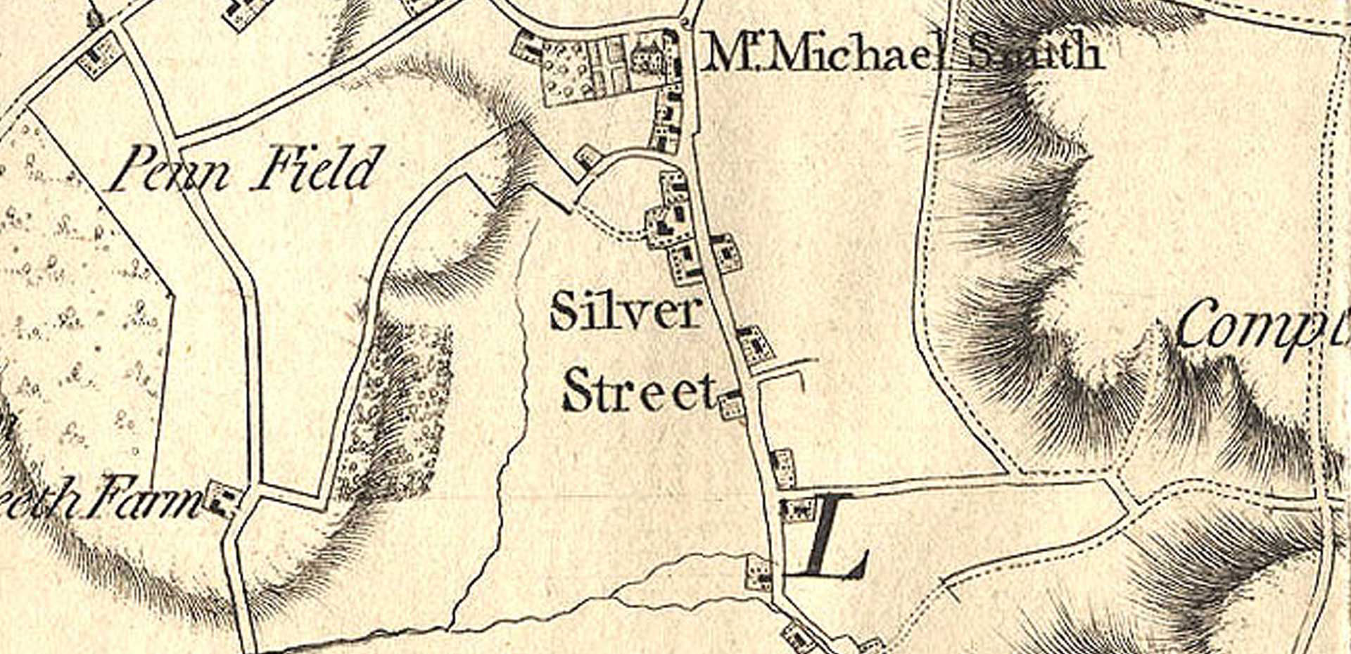 1890 map of Compton Bassett