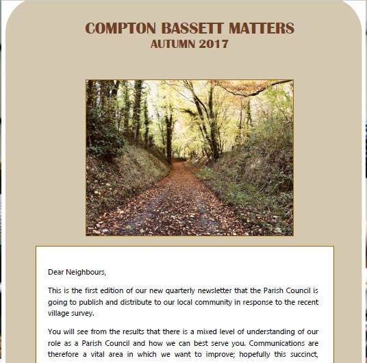 Autumn 2017 Compton Bassett Matters