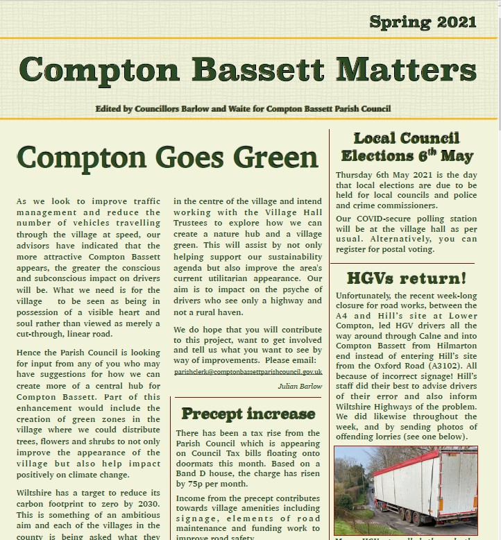 Compton Bassett Matters Spring 2021