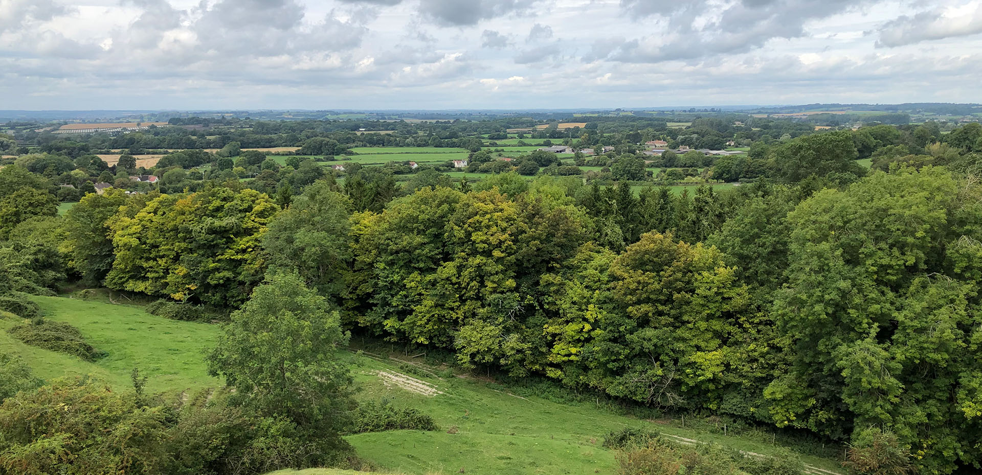 A green valley in Compton Bassett