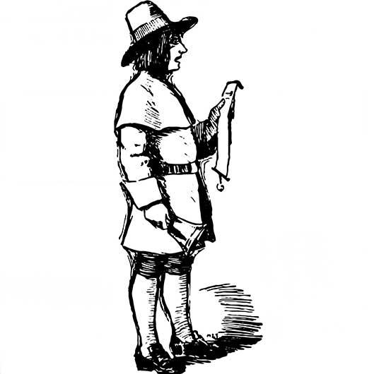 Image of Town Cryer illustrating public notices